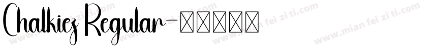 Chalkiez Regular字体转换